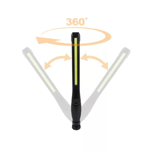 Commel LED inspection and work lamp, dimmable, USB 10 W
