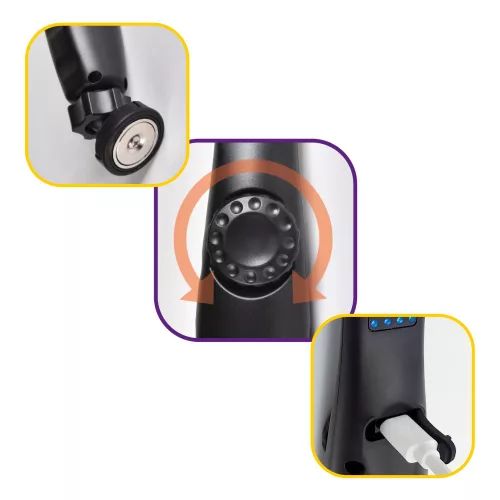 Commel LED inspection and work lamp, dimmable, USB 10 W
