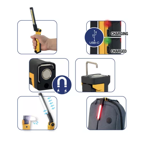 Commel LED inspection and work lamp, 800 lumens 10 W