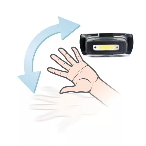 Commel LED headlamp with motion sensor, built-in battery 5 W
