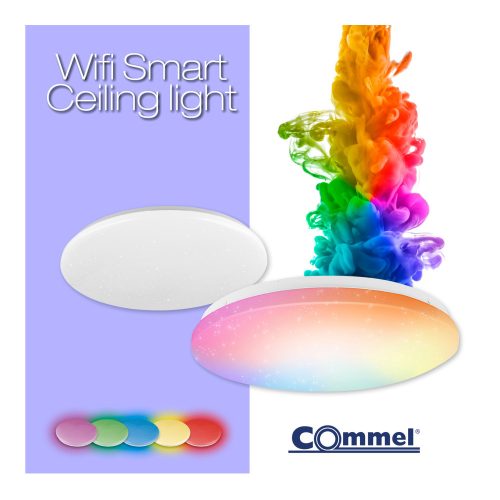 Commel LED smart Wifi ceiling lamp 26cm, 12W