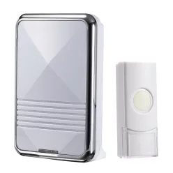   Commel wireless doorbell, 36 melodies, 300 m range, white/chrome