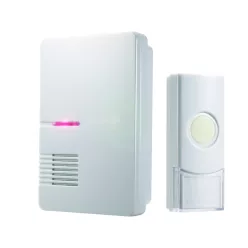 Commel wireless doorbell, 36 melodies, 300 m range, white