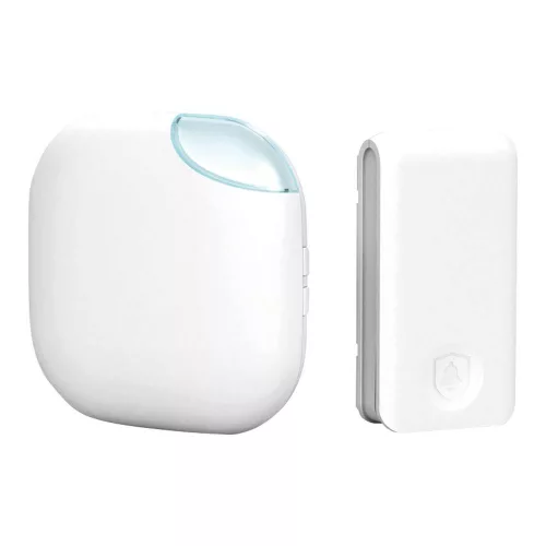 Commel wireless kinetic doorbell, 36 chimes, 100 m range, white