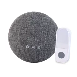 Commel wireless doorbell, 38 melodies, 200 m range, grey