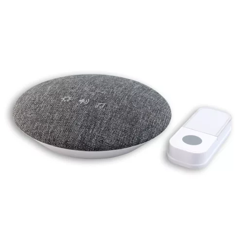 Commel wireless doorbell, 38 melodies, 200 m range, grey