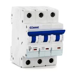Commel miniature circuit breaker 25A 3P C, 6kA
