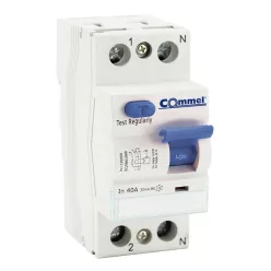   Commel RCCB 40A 2P 30mA, 6kA 0.3A residual current circuit breaker