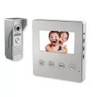 Commel video door phone set with 4.3” colour LCD monitor and IP44 metal-housed camera