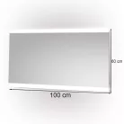 Liv 100 Spiegel mit LED-Beleuchtung
