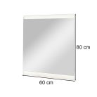 Liv 60 mirror with LED lighting