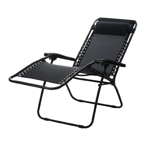 Delux összecsukható fekete nyugágy