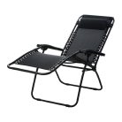 Delux összecsukható fekete nyugágy