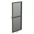 LUXE Lamellás oldalpanel (R) 90x218cm 3 m-ig antracit