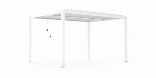 LUXE pergola 3x4m fehér LED világítással