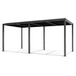 LUXE pergola 5,8x4m antracit LED világítással
