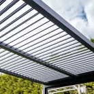 LUXE pergola 5,8x4m antracit LED világítással