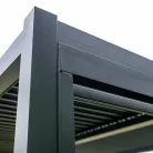 LUXE pergola 5,8x4m antracit LED világítással