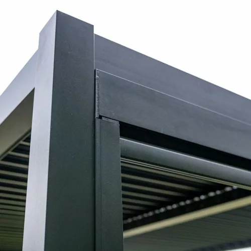 LUXE pergola 5,8x4m antracit LED világítással
