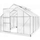 Polikarbonát üvegház 250 x 310 x 124/205 cm