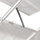 Polikarbonát üvegház 250 x 310 x 124/205 cm