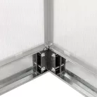 Polikarbonát üvegház 250 x 310 x 124/205 cm