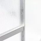 Polikarbonát üvegház 250 x 550 x 124/205 cm