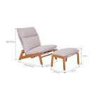 KALEM kerti nyugágy lábartóval