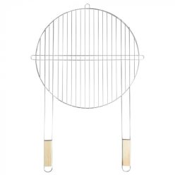 Kerek grillrács fa fogantyúval 51 cm