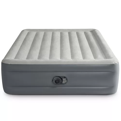 Intex 64126 nagyméretű kétszemélyes felfújható ágy beépített pumpával, 203 × 152 cm