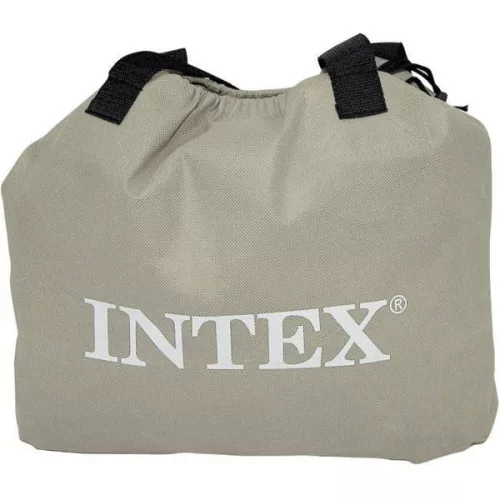 Intex 64126 nagyméretű kétszemélyes felfújható ágy beépített pumpával, 203 × 152 cm