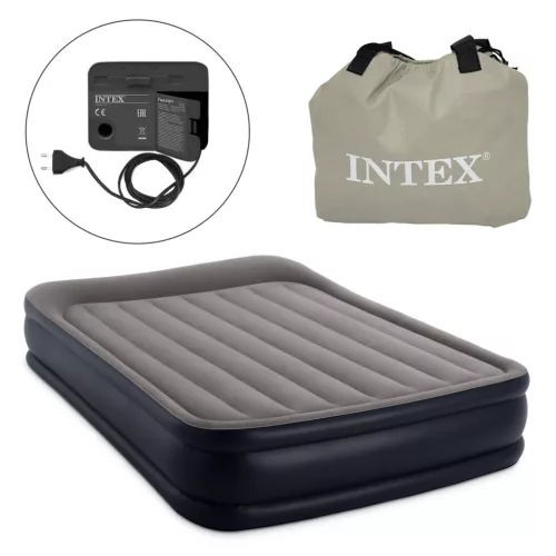 Intex 64136 kétszemélyes felfújható matrac beépített pumpával, 203 × 152 cm