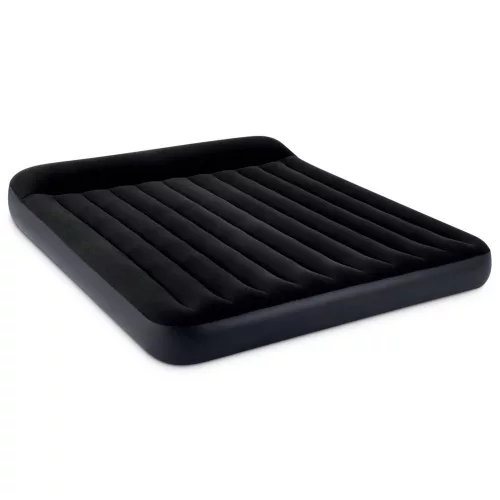 Intex 64144 nagyméretű kétszemélyes felfújható ágy fejtámlával, 203 × 183 × 25 cm