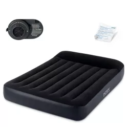   Intex 64150ND kétszemélyes felfújható velúr ágy pumpával, 203 × 152 cm