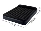 Intex 64150ND kétszemélyes felfújható velúr ágy pumpával, 203 × 152 cm