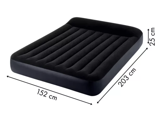Intex 64150ND kétszemélyes felfújható velúr ágy pumpával, 203 × 152 cm
