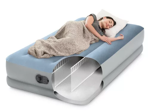 Intex 64157 egyszemélyes felfújható ágy beépített USB-s elektromos pumpával, 191 × 99 × 36 cm