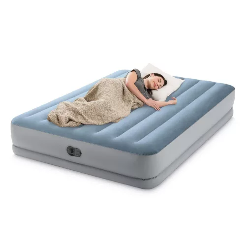 Intex 64159 kétszemélyes felfújható ágy beépített elektromos pumpával, 203 × 152 × 36 cm