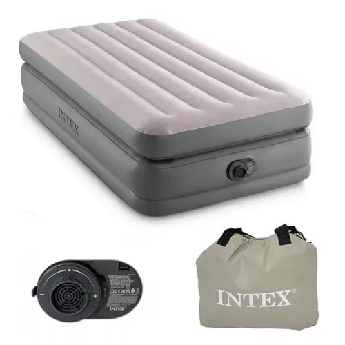 Intex 64162 egyszemélyes felfújható ágy beépített elektromos pumpával, 191 × 99 × 51 cm