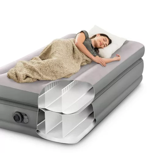 Intex 64162 egyszemélyes felfújható ágy beépített elektromos pumpával, 191 × 99 × 51 cm