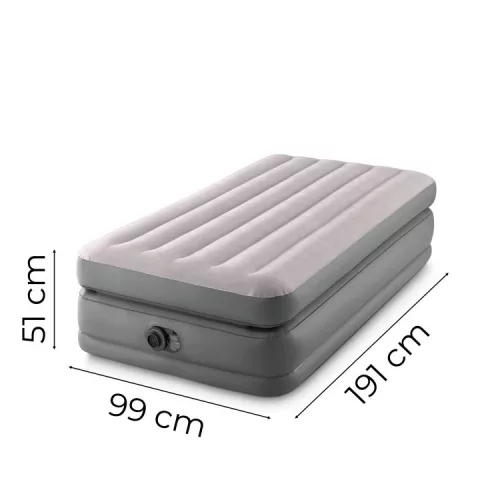 Intex 64162 egyszemélyes felfújható ágy beépített elektromos pumpával, 191 × 99 × 51 cm