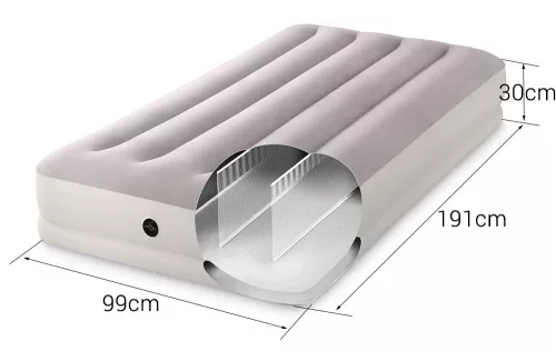 Intex 64177 egyszemélyes felfújható ágy USB-s pumpával, 191 × 99 × 30 cm