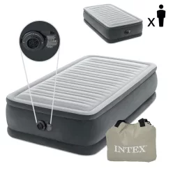   Intex 64412ND Deluxe egyszemélyes felfújható ágy beépített pumpával, 191 × 99 cm