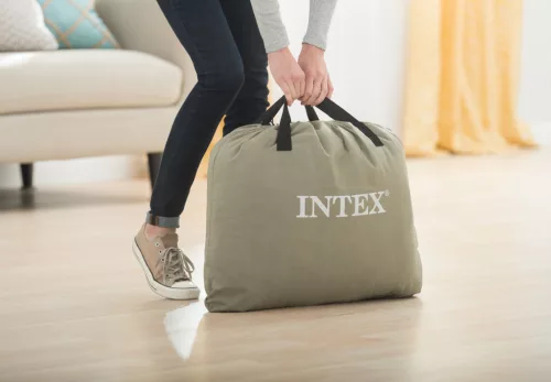 Intex 64412ND Deluxe egyszemélyes felfújható ágy beépített pumpával, 191 × 99 cm