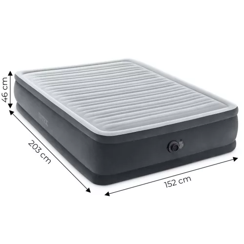 Intex 64414ND kétszemélyes felfújható ágy beépített pumpával, 203 × 152 cm