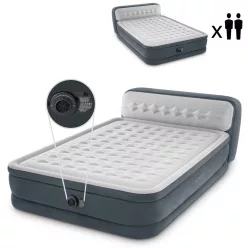   Intex 64448ND Deluxe felfújható ágy pumpával, 236 × 152 cm