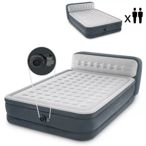 Intex 64448ND Deluxe felfújható ágy pumpával, 236 × 152 cm