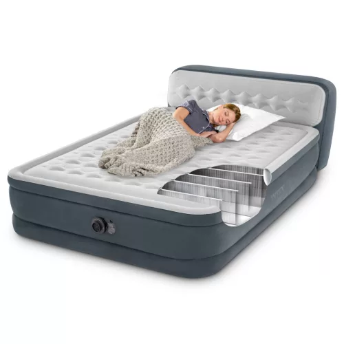 Intex 64448ND Deluxe felfújható ágy pumpával, 236 × 152 cm