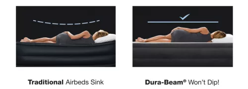Intex 64448ND Deluxe felfújható ágy pumpával, 236 × 152 cm