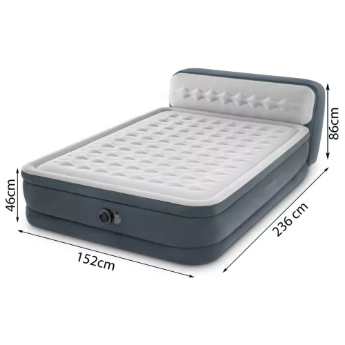 Intex 64448ND Deluxe felfújható ágy pumpával, 236 × 152 cm
